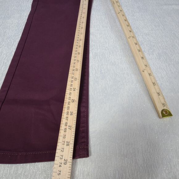 Levi's 514 straight stretch jeans deep burgundy mens Size 30x30 casual normcore - Picture 8 of 11